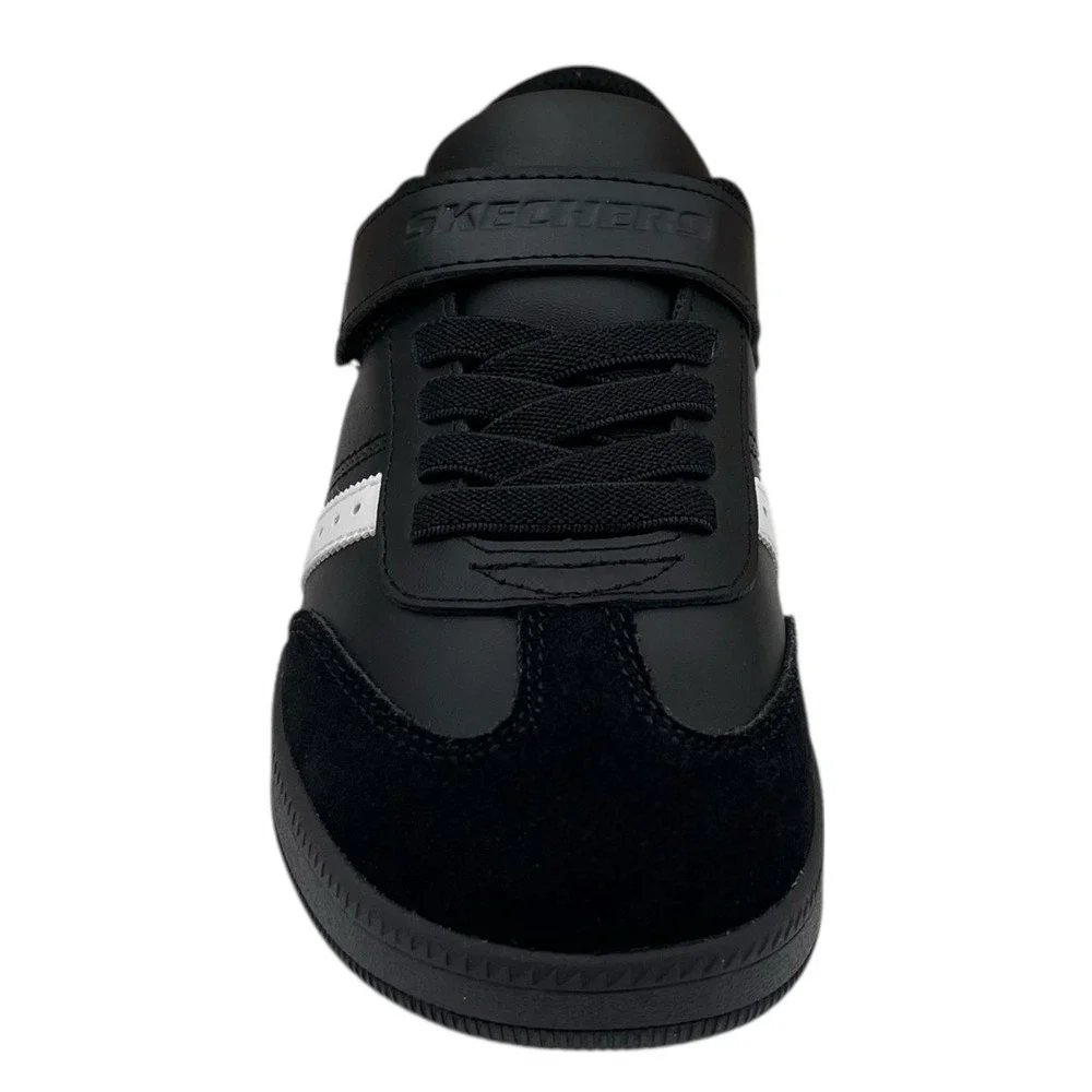 Skechers Zinger‎ Street Youth Boys Athletic Slip-on Shoes Size 3 Black White